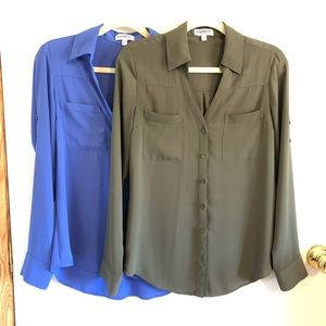 Express Portofino Button Up Shirt Bundle of 2